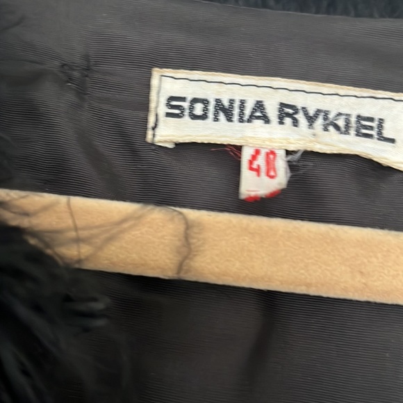 VINTAGE SONIA RYKIEL 80s Ostrich Marabou Coat - Picture 4 of 6